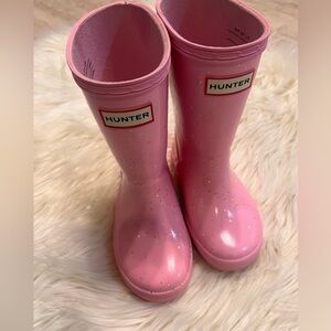 🩷 Kids Hunter First Giant Glitter Rain Boots